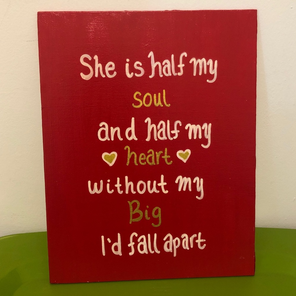 SALE! ❤️ Custom Sorority Big / Little Canvas